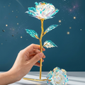 Rose Holographique Éternelle — Lot de 2