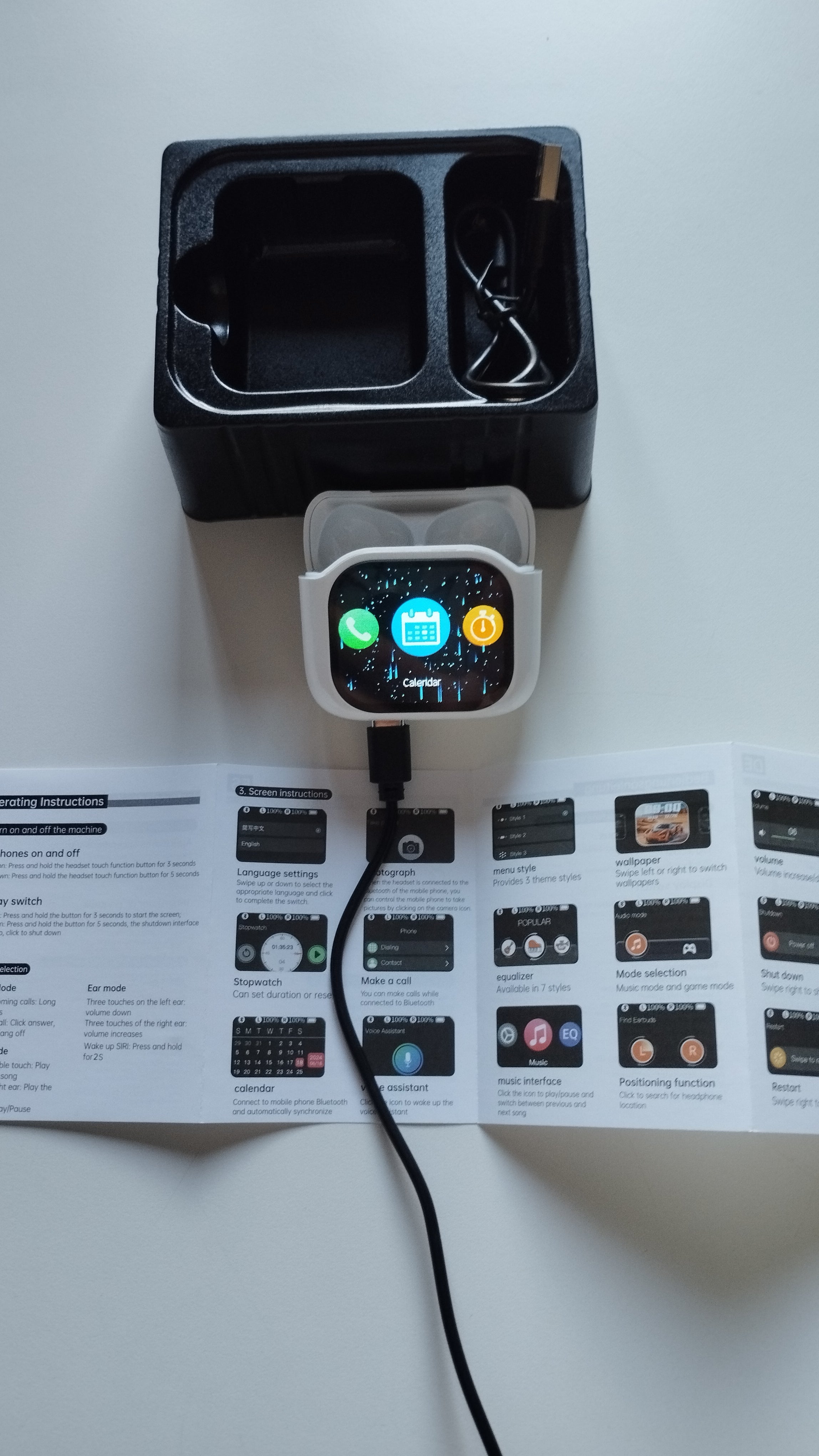 Écouteurs Traducteur de Langue 2 en 1 — Bluetooth, Réduction de Bruit, Multi-fonctions