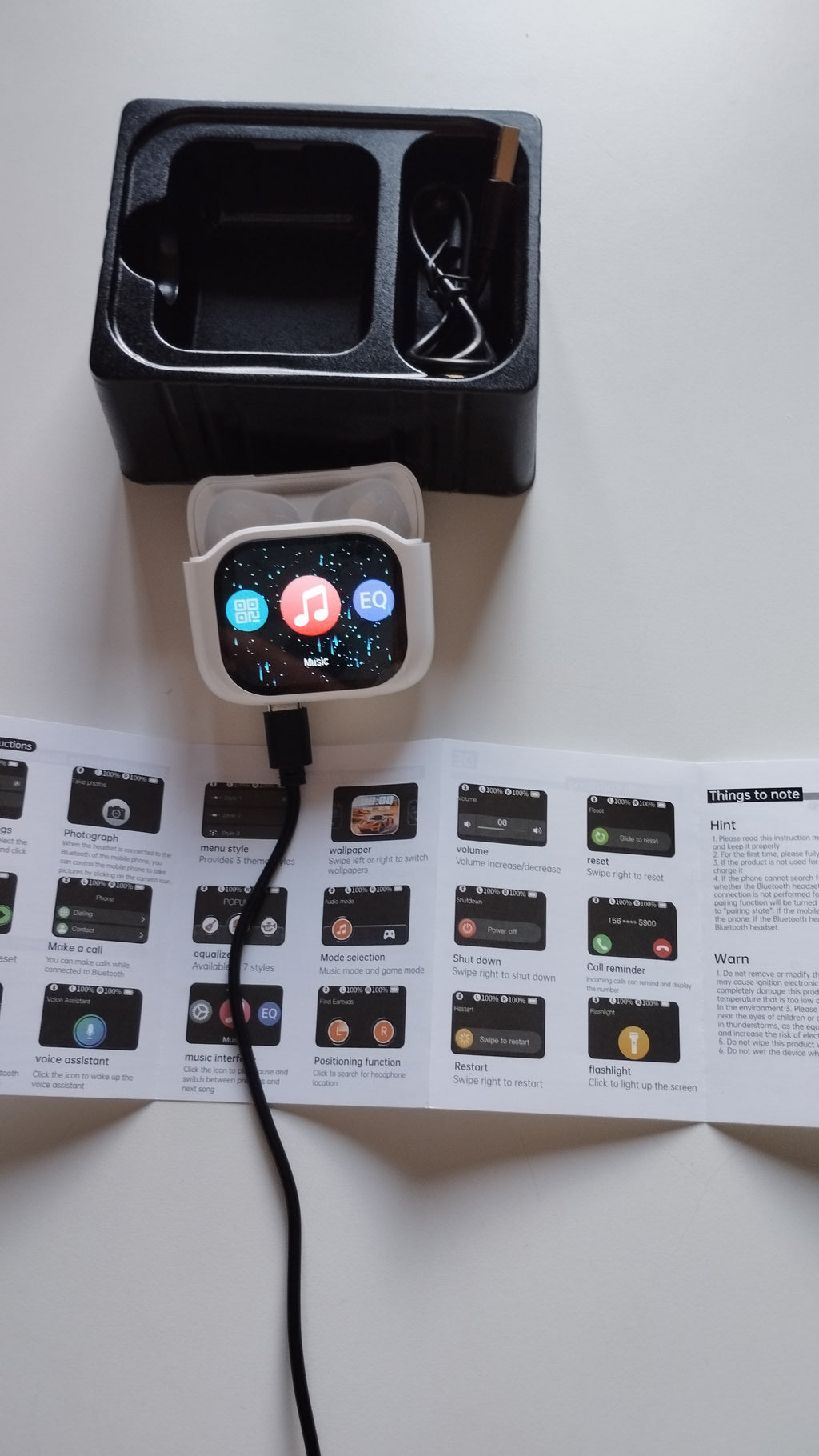 Écouteurs Traducteur de Langue 2 en 1 — Bluetooth, Réduction de Bruit, Multi-fonctions