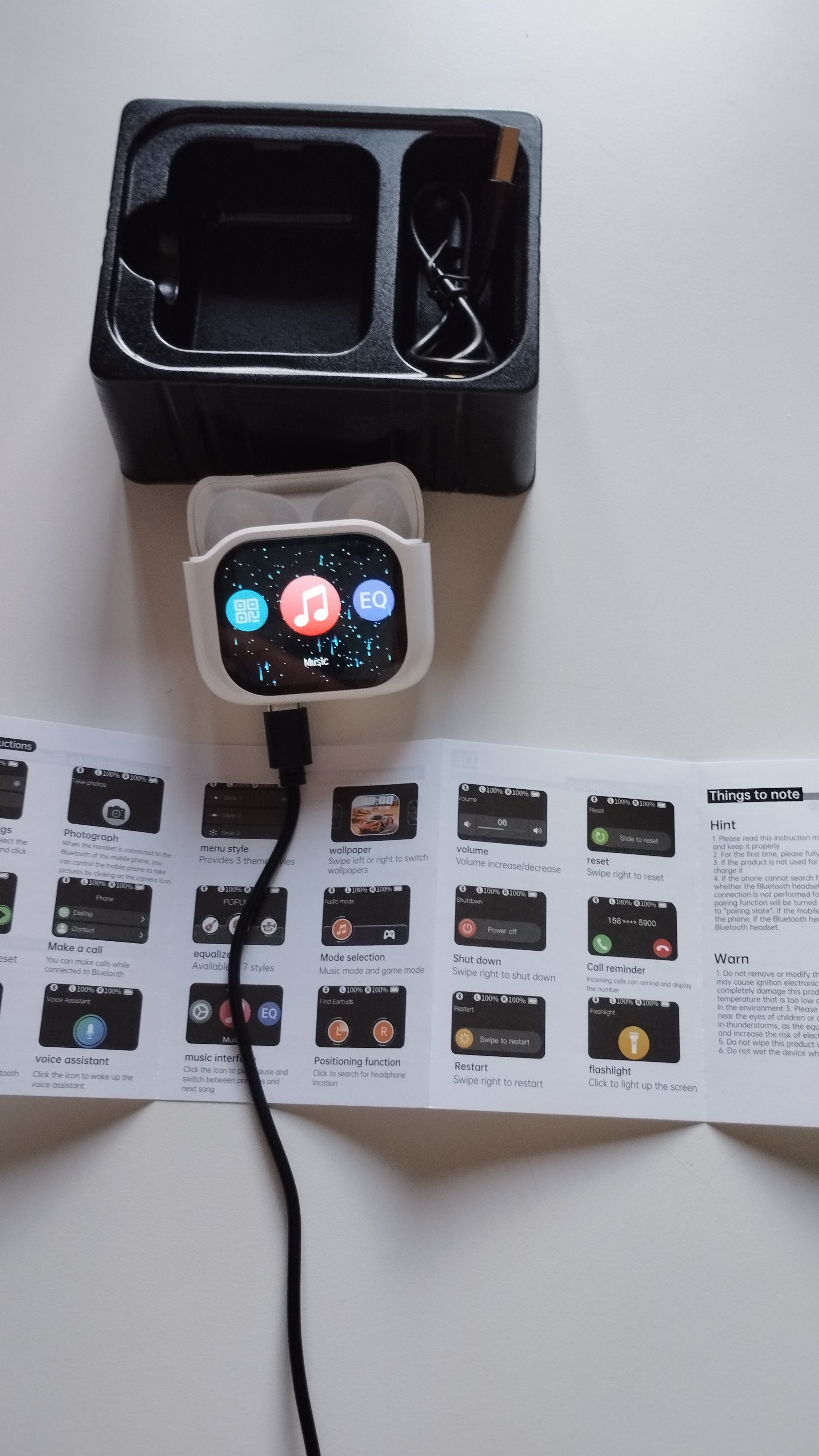 Écouteurs Traducteur de Langue 2 en 1 — Bluetooth, Réduction de Bruit, Multi-fonctions