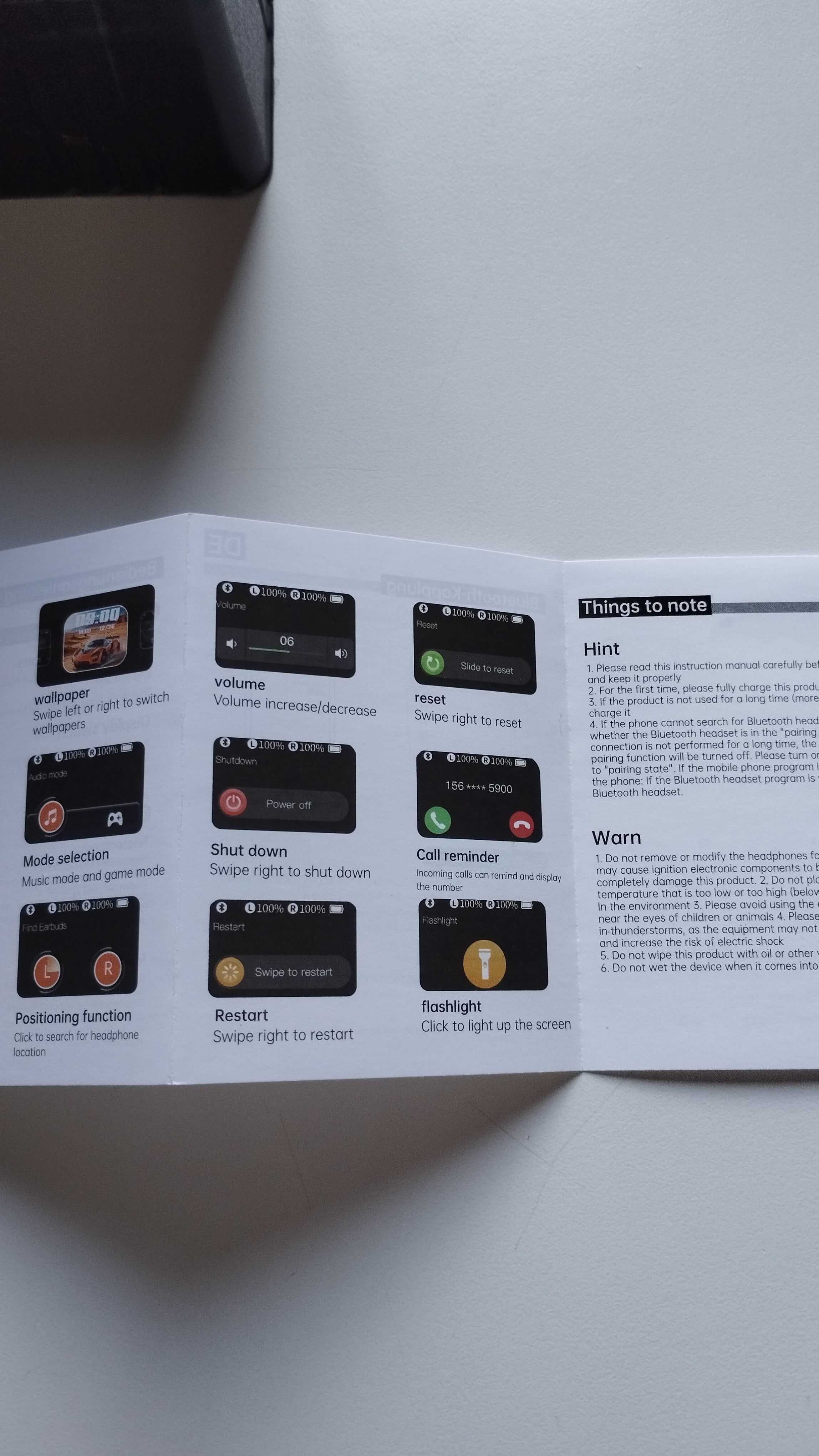 Écouteurs Traducteur de Langue 2 en 1 — Bluetooth, Réduction de Bruit, Multi-fonctions