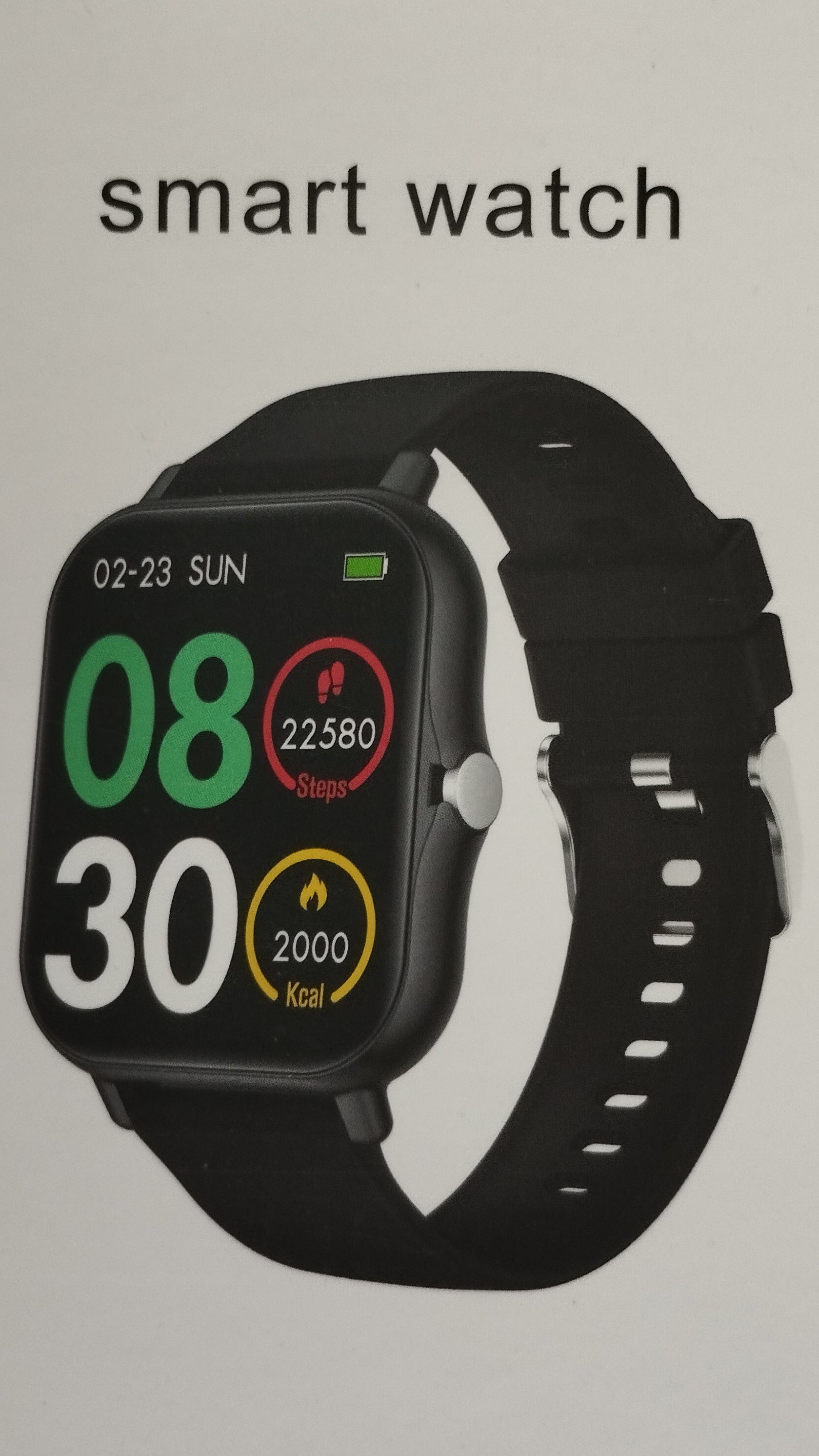 Montre Connectée Mixte Élégante — Résistante à l'Eau, Suivi Santé, 4 Coloris