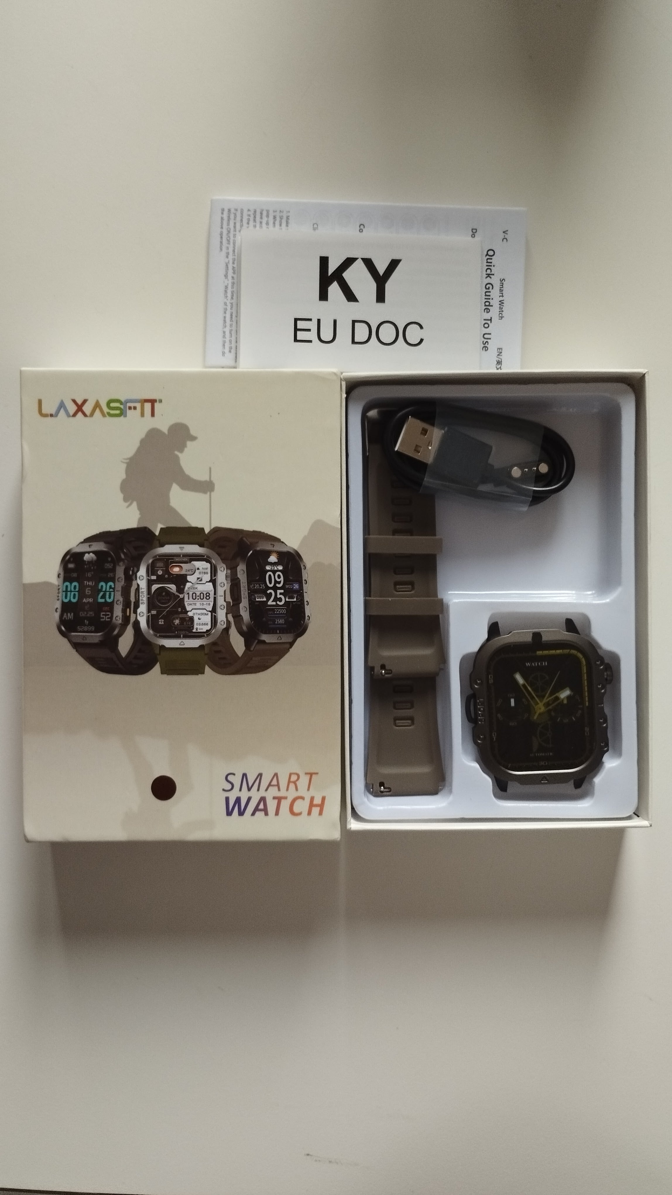 Montre Connectée Sport Militaire Homme — Bracelet Silicone, Suivi Activité, 2 Coloris