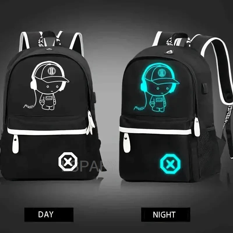 Sac à dos Enfant Scolaire LED USB