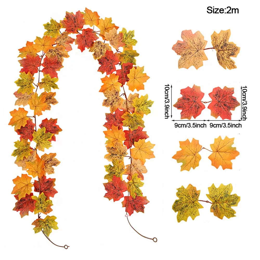 Pack Halloween Doux - Guirlandes Citrouilles + Mini Bougies + Couronne Erable - Edition Autone