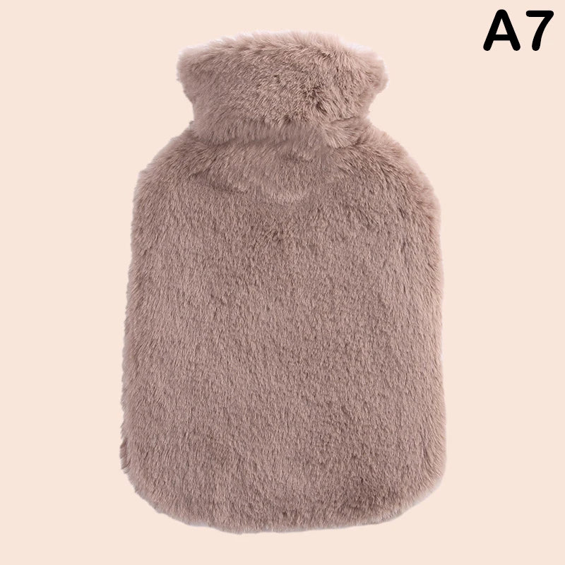 Housse de bouillotte en fausse fourrure