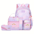 Sac à dos scolaire Arc - en - ciel 3 pièces - fille  Primaire