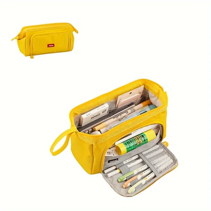 Trousse scolaire Kawaii Double Etage Grande Capacité - Toile Résistante
