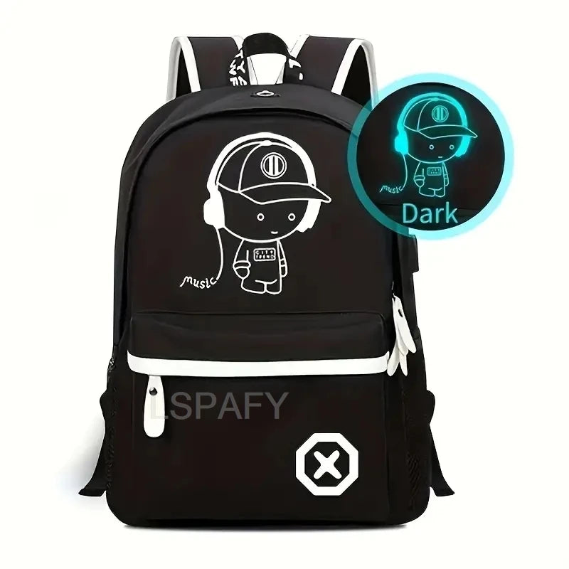 Sac à dos Enfant Scolaire LED USB