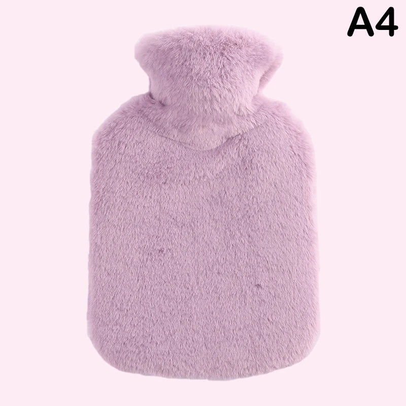 Housse de bouillotte en fausse fourrure