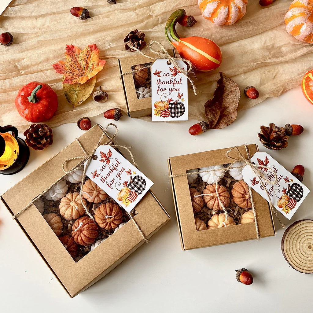 Pack Halloween Doux - Guirlandes Citrouilles + Mini Bougies + Couronne Erable - Edition Autone