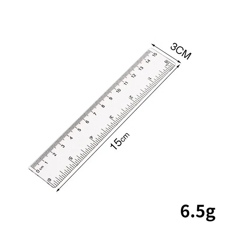 Règle Transparente 15/20/30cm Graduée