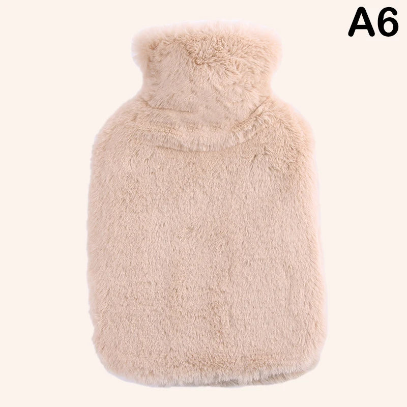Housse de bouillotte en fausse fourrure