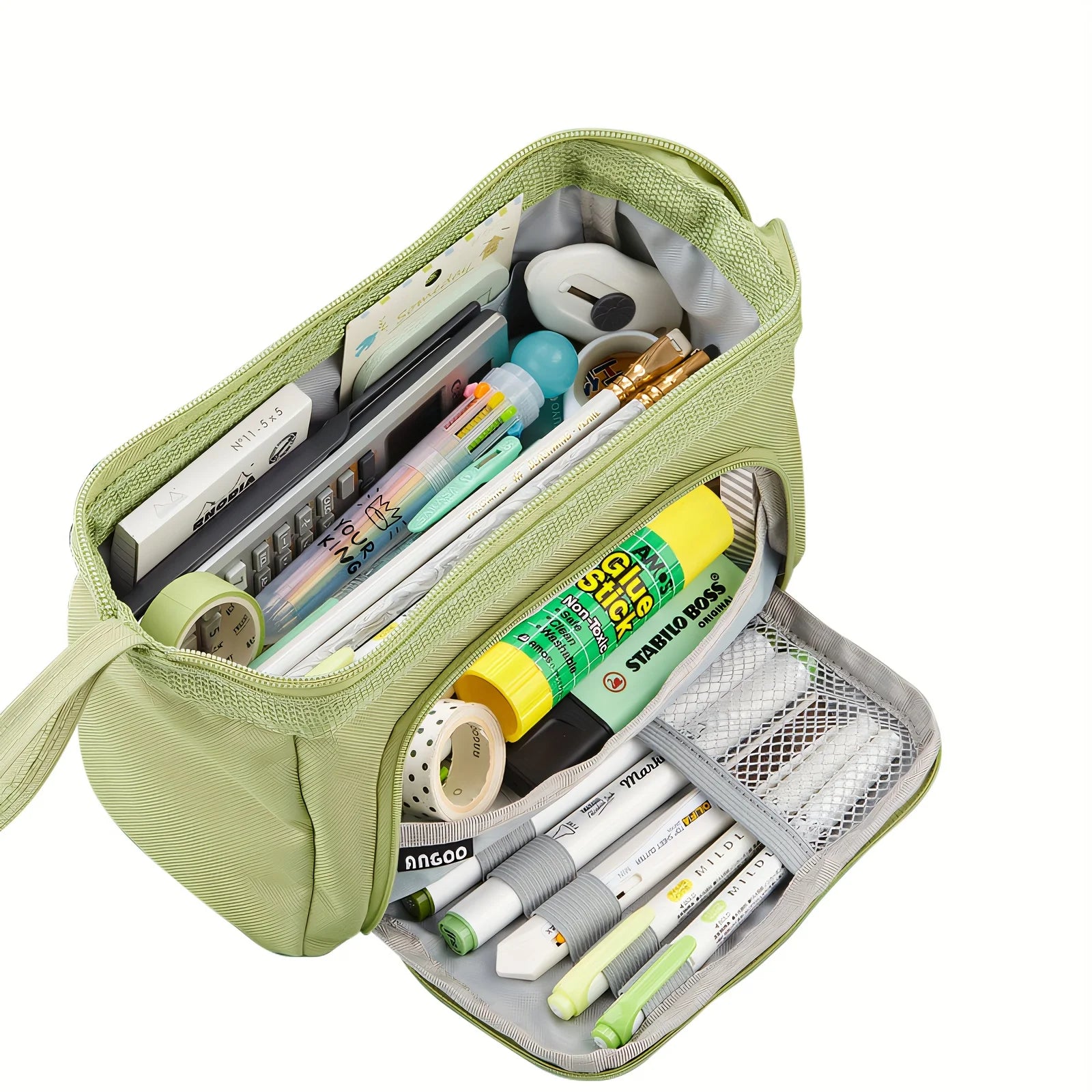 Trousse scolaire Kawaii Double Etage Grande Capacité - Toile Résistante