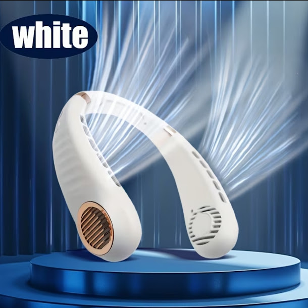 Ventilateur de Cou Sans Fil — Portable & Rechargeable USB