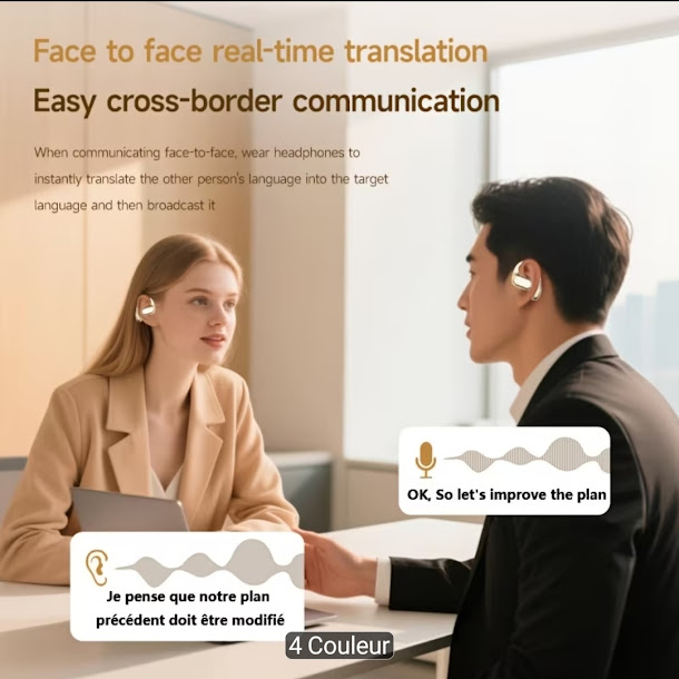 Ecouteurs Traducteur Instantané 129 Langues