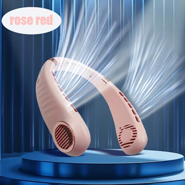 Ventilateur de Cou Sans Fil — Portable & Rechargeable USB