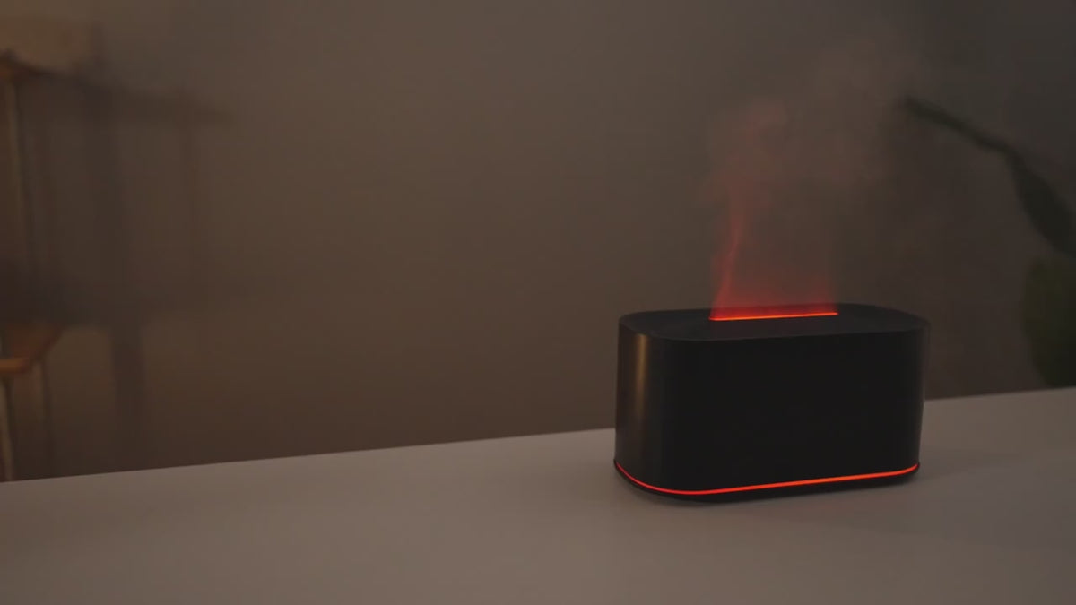 Humidificateur/diffuseur d'huile essentielle effet cheminée